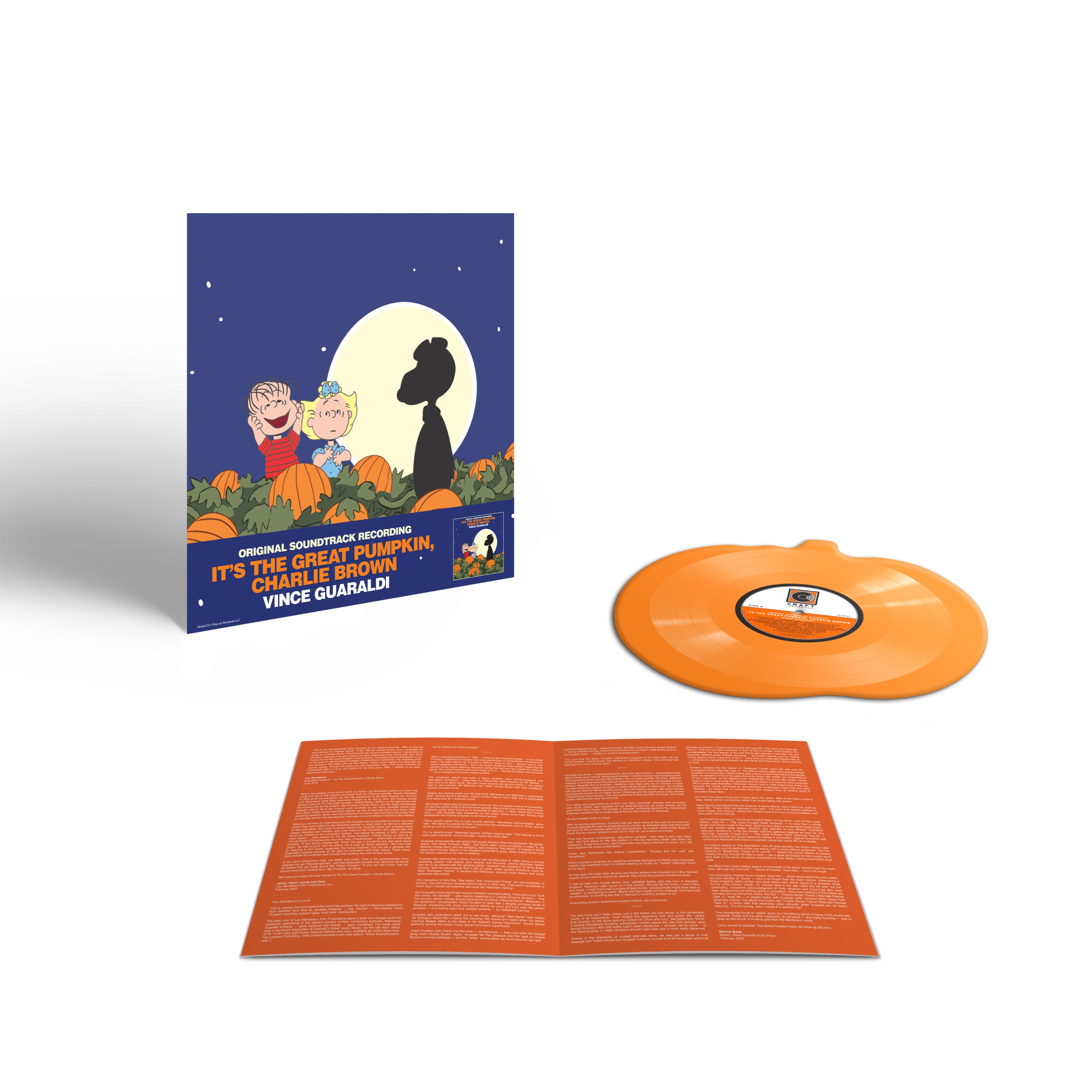 Vince Guaraldi - It's The Great Pumpkin (Charlie Brown): Pumpkin Shaped Orange Vinyl LP