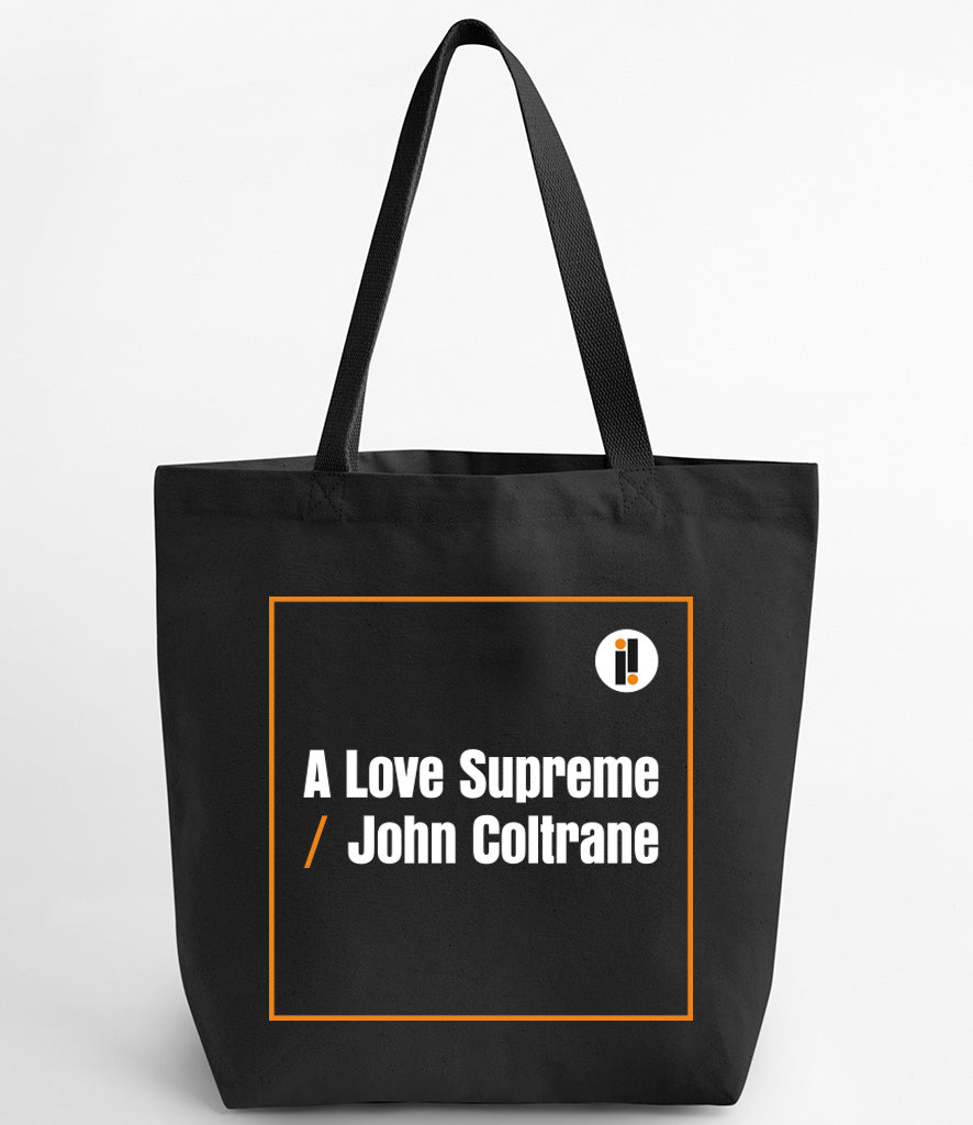 John Coltrane - A Love Supreme Tote Bag - Black