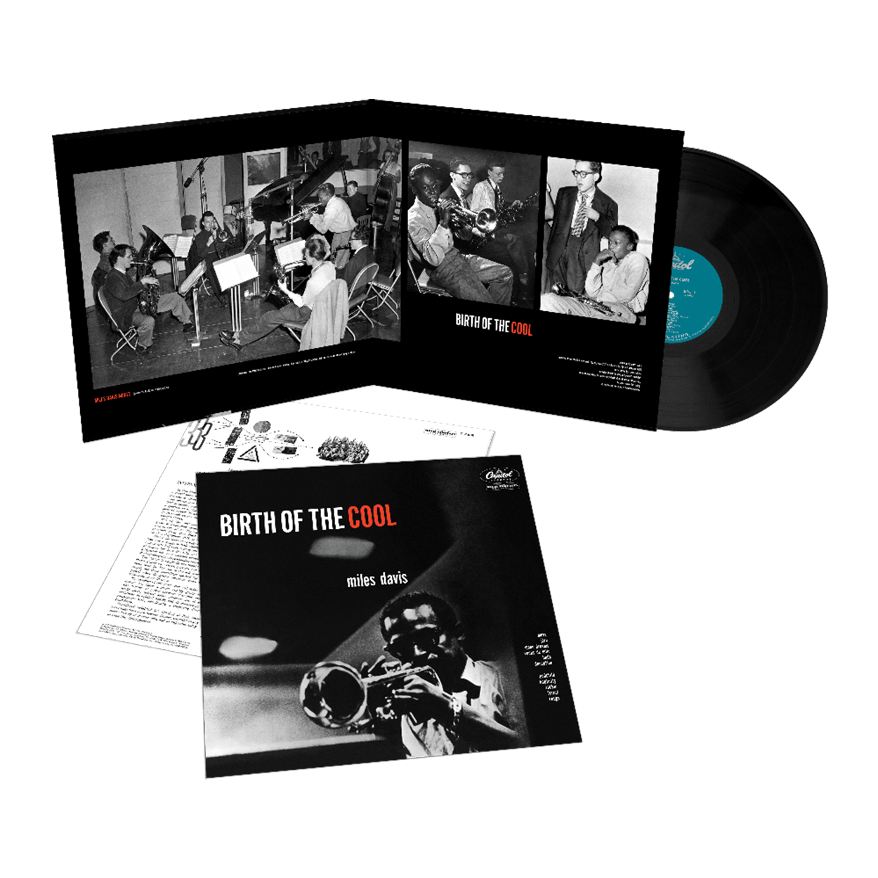 Miles Davis: Birth Of The Cool (Blue Note Tone Poet Series) 1LP + Trumpet T-Shirt + Miles Davis 12" x 12" Print