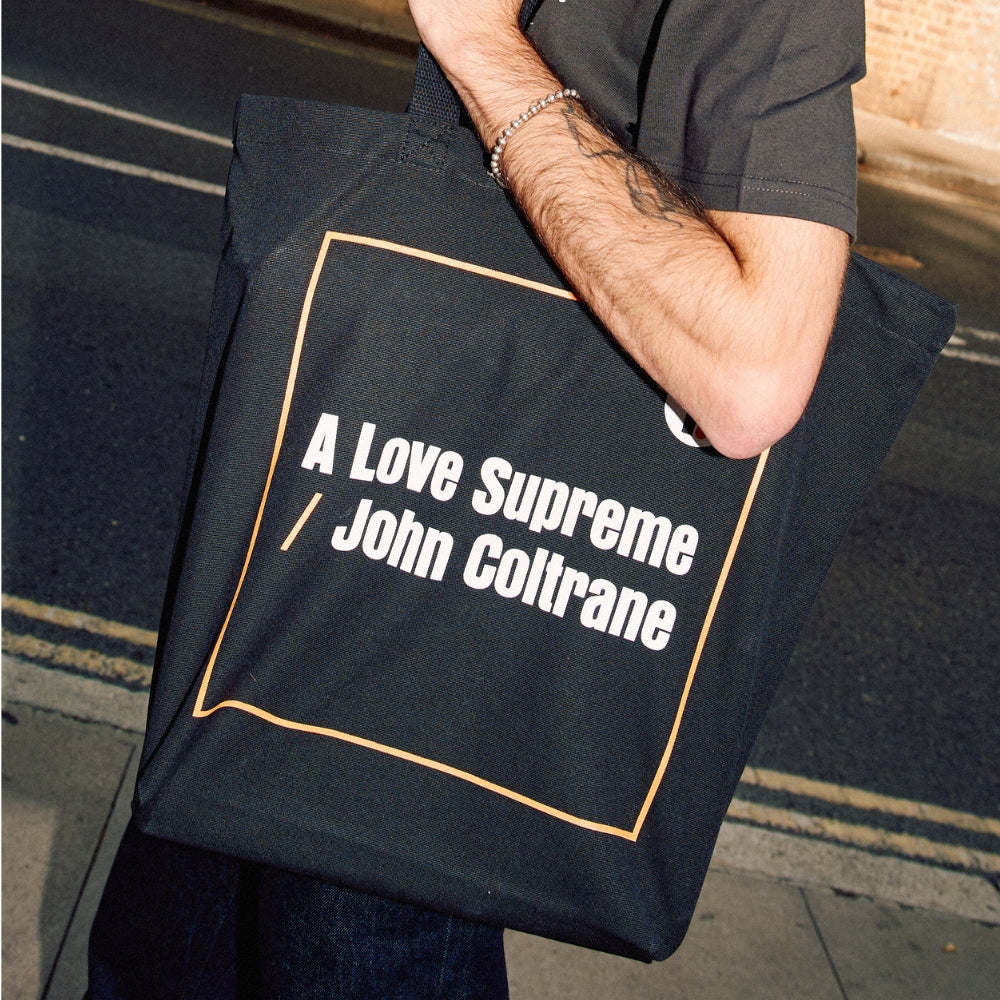 John Coltrane - A Love Supreme Tote Bag - Black